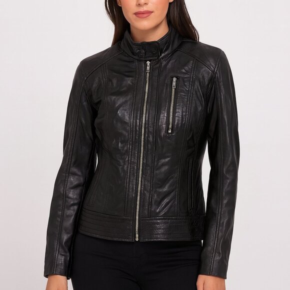 Leather Moto Jacket - Picture 1 of 4